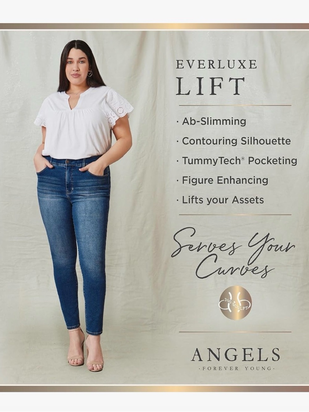 Angels Everluxe Lift High-Rise Blue Skinny Jeans Bundle